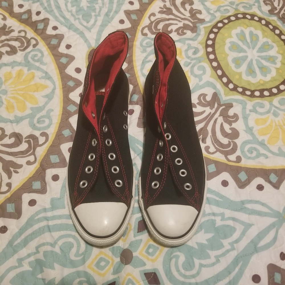 Unisex Black & Red Chuck Taylor All Star Converse